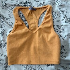 Orange tank top